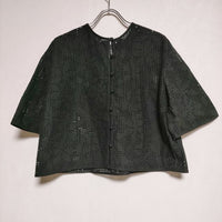 UNITED ARROWS 定価19800円 レース2WAYショート ブラウス シャツ ブラック レディース ユナイテッドアローズ【中古】4-0819S∞