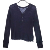 MUSE de Deuxieme Classe WOOLY THERMAL プルオーバーニット カットソー 23AW ネイビー ミューズドゥドゥーズィエムクラス【中古】4-1006T♪