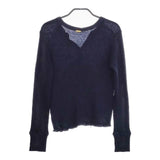 MUSE de Deuxieme Classe WOOLY THERMAL プルオーバーニット カットソー 23AW ネイビー ミューズドゥドゥーズィエムクラス【中古】4-1006T♪