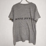 Deuxieme Classe J'AIME プリント  半袖Ｔシャツ カットソー グレー レディース ドゥーズィエムクラス【中古】4-0815S∞