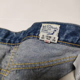 BEAMS BOY/or Slow 別注 No.8 DENIM 定価23980円 加工 ジーンズ デニムパンツ ブルー レディース ビームスボーイ/オアスロウ【中古】4-0819G∞