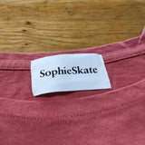 Sophie Skate ボートネックロングスリーブ 定価14300円 spick and span 取扱 カットソー 2022SS ピンク レディース ソフィースケート【中古】4-0813M△