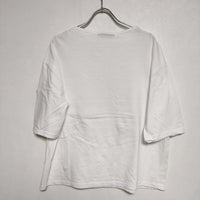 SAINT JAMES TEE LOOSE 五分袖ドロップショルダー 半袖Ｔシャツ カットソー ホワイト レディース セントジェームス【中古】4-0815S∞