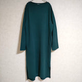 LENO BASQUE DRESS バスクドレス 長袖 コットン サイズ0 ワンピース グリーン レディース リノ【中古】4-0813M△