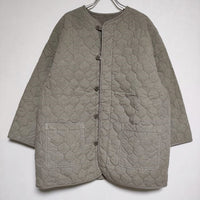 nest Robe 01223-1011 中綿 コットンラミーキルティングリバーシブル ジャケット 23AW カーキ レディース ネストローブ【中古】4-1002T∞