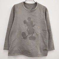 nest Robe 01164-1101 ミッキーマウス Disney 長袖Ｔシャツ カットソー ロンＴ グレージュ レディース ネストローブ【中古】4-0804M♪