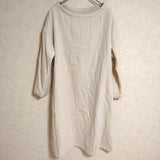 nest Robe 01154-1296 コットンウール ボートネック 長袖 ワンピース アイボリー レディース ネストローブ【中古】4-0909T△