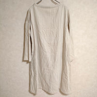 nest Robe 01154-1296 コットンウール ボートネック 長袖 ワンピース アイボリー レディース ネストローブ【中古】4-0909T△