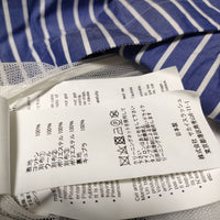 Sacai Suiting x Cotton Poplin 20-05129 ドッキング 切替  ワンピース 20AW ブルー ホワイト ブラック レディース サカイ【中古】4-0902M∞