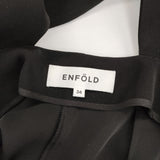 ENFOLD ダブルサテンジャンパースカート 300DA231-0790 ワンピース ブラック レディース エンフォルド【中古】5-0122M∞