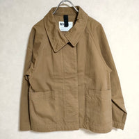 MHL. WASHED COTTON DRILL 定価40000円 ウォシュドコットン ブルゾン ショート丈 595-1125500 ジャケット 2020SS キャメルブラウン レディース エムエイチエル【中古】4-0806M△