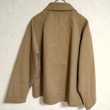 MHL. WASHED COTTON DRILL 定価40000円 ウォシュドコットン ブルゾン ショート丈 595-1125500 ジャケット 2020SS キャメルブラウン レディース エムエイチエル【中古】4-0806M△