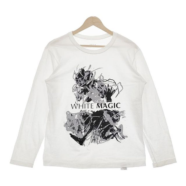 s'yte Yohji Yamamoto 久米繊維 white magic 長袖Ｔシャツ カットソー ロンＴ ホワイト ユニセックス サイトヨウジヤマモト【中古】5-0122M∞
