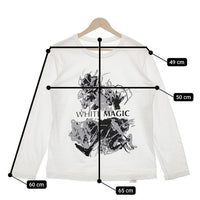 s'yte Yohji Yamamoto 久米繊維 white magic 長袖Ｔシャツ カットソー ロンＴ ホワイト ユニセックス サイトヨウジヤマモト【中古】5-0122M∞