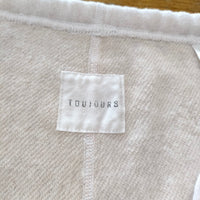 Toujours 裏毛 カシミヤ イージーパンツ サイズF パンツ アイボリー レディース トゥジュー【中古】4-0901T△