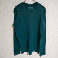 SAVE KHAKI カシミヤ混 リブ サイズM ニット グリーン レディース セーブカーキ【中古】4-1001T△