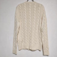 POLO RALPH LAUREN ケーブルセーター Ls Driver Cn long sleeve sweater ニット ベージュ レディース ポロ・ラルフローレン【中古】4-0902M∞