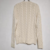 POLO RALPH LAUREN ケーブルセーター Ls Driver Cn long sleeve sweater ニット ベージュ レディース ポロ・ラルフローレン【中古】4-0902M∞