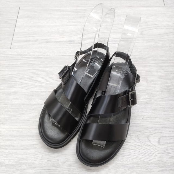 BEAUTIFUL SHOES 未使用品 S.S. BELT SANDALS (GLOXI CUT THICK SOLE) 22.5cm 定価36300円 サンダル ブラック レディース ビューティフルシューズ【中古】4-0807S◎