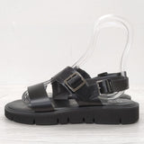 BEAUTIFUL SHOES 未使用品 S.S. BELT SANDALS (GLOXI CUT THICK SOLE) 22.5cm 定価36300円 サンダル ブラック レディース ビューティフルシューズ【中古】4-0807S◎