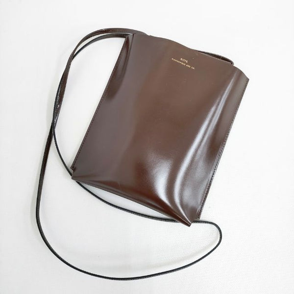 Scye smooth Leather Pochette ポシェット サコッシュ ショルダーバッグ ブラウン レディース サイ【中古】5-0423G∞