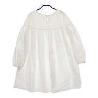 utilite サークル刺繍切替 UT009SS15 コットンシャツ チュニック ホワイト レディース ユティリテ【中古】5-0410M∞
