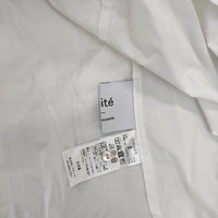 utilite サークル刺繍切替 UT009SS15 コットンシャツ チュニック ホワイト レディース ユティリテ【中古】5-0410M∞