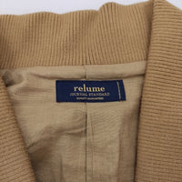 JOURNAL STANDARD relume ウール ガウンコート リブ ベルト付き コート キャメル レディース ジャーナルスタンダードレリューム【中古】4-0924T♪