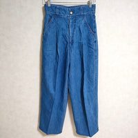 THE RERACS THE WIDE DENIM 22FW-REPT-152L-J サイズ36 デニムパンツ ブルー レディース ザリラクス【中古】4-0806G△