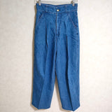 THE RERACS THE WIDE DENIM 22FW-REPT-152L-J サイズ36 デニムパンツ ブルー レディース ザリラクス【中古】4-0806G△