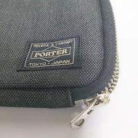 PORTER SMOKEY スモーキー ラウンドファスナー wallet ウォレット  長財布 ブラック レディース ポーター【中古】5-0216G∞