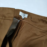 STUDIO NICHOLSON PEACHED COTTON TWILL サイズ00 コットンツイル ボリューム パンツ ブラウン レディース スタジオ ニコルソン【中古】4-0902G∞