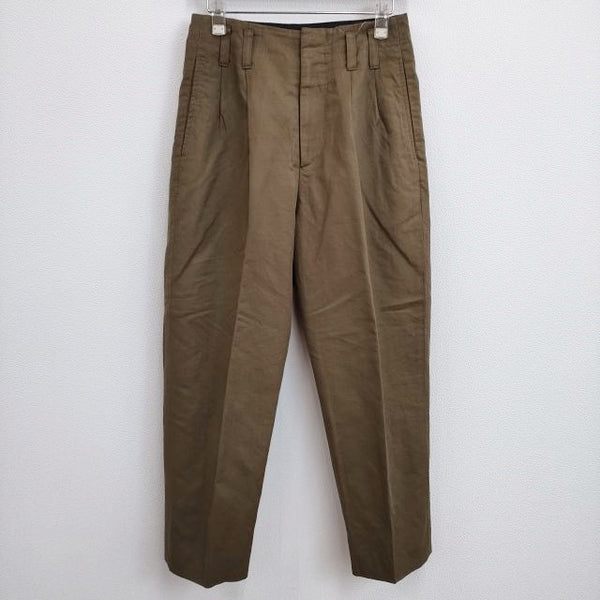 MARGARET HOWELL 578-4142005 LINEN COTTON TWILL サイズ1 パンツ 24SS ブラウン レディース マーガレットハウエル【中古】4-0802M♪