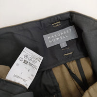 MARGARET HOWELL 578-4142005 LINEN COTTON TWILL サイズ1 パンツ 24SS ブラウン レディース マーガレットハウエル【中古】4-0802M♪