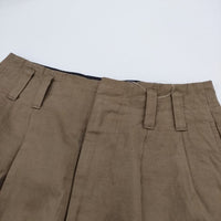 MARGARET HOWELL 578-4142005 LINEN COTTON TWILL サイズ1 パンツ 24SS ブラウン レディース マーガレットハウエル【中古】4-0802M♪