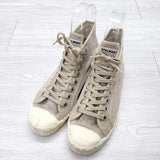 SPALWART SPECIAL MID LINEN ハイカット サイズ38 スニーカー ベージュ レディース スパルウォート【中古】4-1008G◎