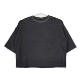 ARTS&SCIENCE 鹿の子ワイドプルオーバー 091-U60E-071 コットン カットソー ブラック レディース アーツ&サイエンス【中古】5-0516M△