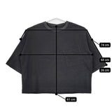 ARTS&SCIENCE 鹿の子ワイドプルオーバー 091-U60E-071 コットン カットソー ブラック レディース アーツ&サイエンス【中古】5-0516M△