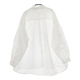 nest Robe フリルカラー ピンタック リネン 01191-1096 ブラウス シャツ オフホワイト レディース ネストローブ【中古】5-0410M∞