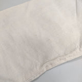 nest Robe 01161-1074 ノーカラー 長袖 リネン ブラウス シャツ オフホワイト レディース ネストローブ【中古】5-0516M△