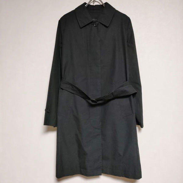 MARGARET HOWELL 578-6112001 PROOFED COTTON COAT ライナー付き コート ブラック レディース マーガレットハウエル【中古】4-0905T∞