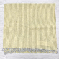 中川政七商店 新品 追撚綿とリネンのトップ糸染ストール マフラー ストール イエロー レディース 中川政七商店【中古】4-1021M◎