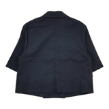 Spick and Span Noble ハーフスリーブボクシージャケット 定価27500円 23010240503020 リネン混 ジャケット 2023SS ネイビー レディース スピック＆スパン ノーブル【中古】5-0516M△