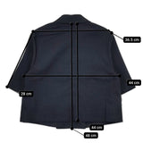 Spick and Span Noble ハーフスリーブボクシージャケット 定価27500円 23010240503020 リネン混 ジャケット 2023SS ネイビー レディース スピック＆スパン ノーブル【中古】5-0516M△