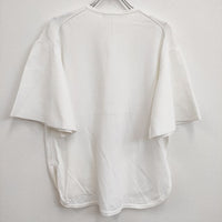 qualite レーヨンストレッチフレアスリーブニット 定価18700円 半袖Ｔシャツ カットソー ホワイト レディース カリテ【中古】4-0818S♪