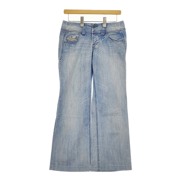 DIESEL W27 L32 LAMBRY WASH008GI フレアジーンズ 加工 デニムパンツ ライトブルー レディース ディーゼル【中古】5-0101G∞