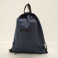 UNION Drawstring Backpack ナップサック 巾着バッグ ネイビー レディース ユニオン【中古】4-1008G◎