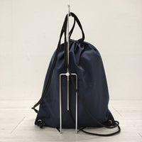 UNION Drawstring Backpack ナップサック 巾着バッグ ネイビー レディース ユニオン【中古】4-1008G◎