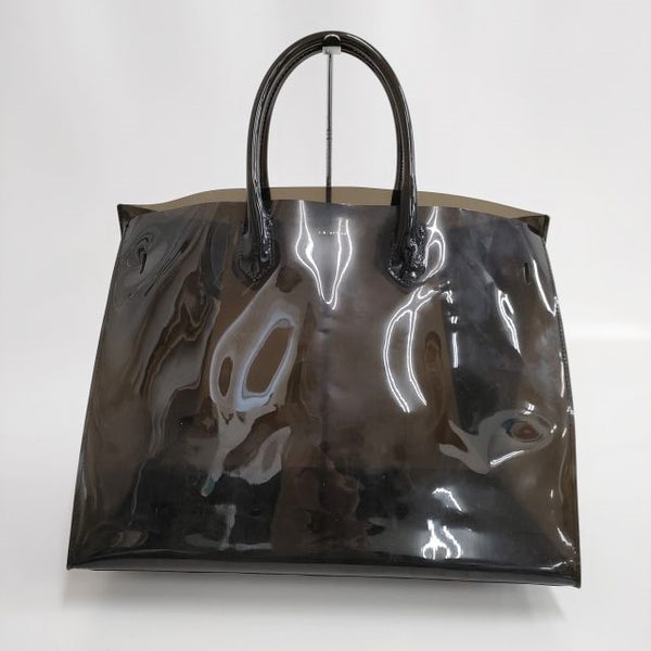 J.B.ATTIRE Paris bag パリスバッグ クリア トートバッグ ブラック レディース ジェービーアタイア【中古】4-0814G♪