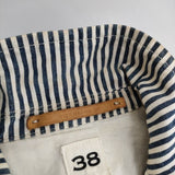 SCYE BASICS 5214-41557 コットン ヒッコリーストライプ ジャケット ホワイト ネイビー レディース サイベーシックス【中古】5-0405M∞